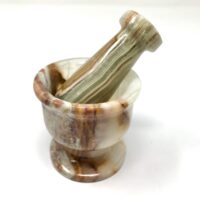 Mexican Banded Onyx Mortar & Pestle set (mini)