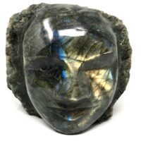 Labradorite Face Carving