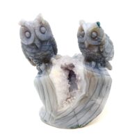 Agate Owl Carving