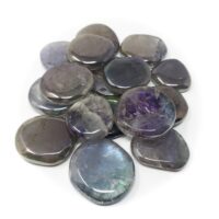 Amethyst Aura Smooth Stone