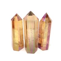 Tangerine Aura Quartz Tower