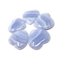 20mm Mini Blue Lace Agate Heart