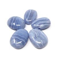 Blue Lace Agate Cross Hole Pendant