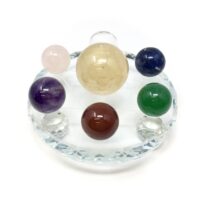 Chakra Sphere Set w/ Glass Base