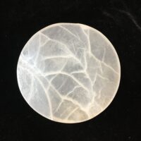 Selenite Round Charging Plate 10cm
