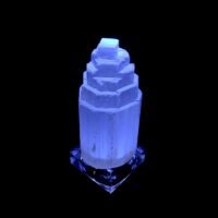 Glass Tower Stand with Multicolored Light