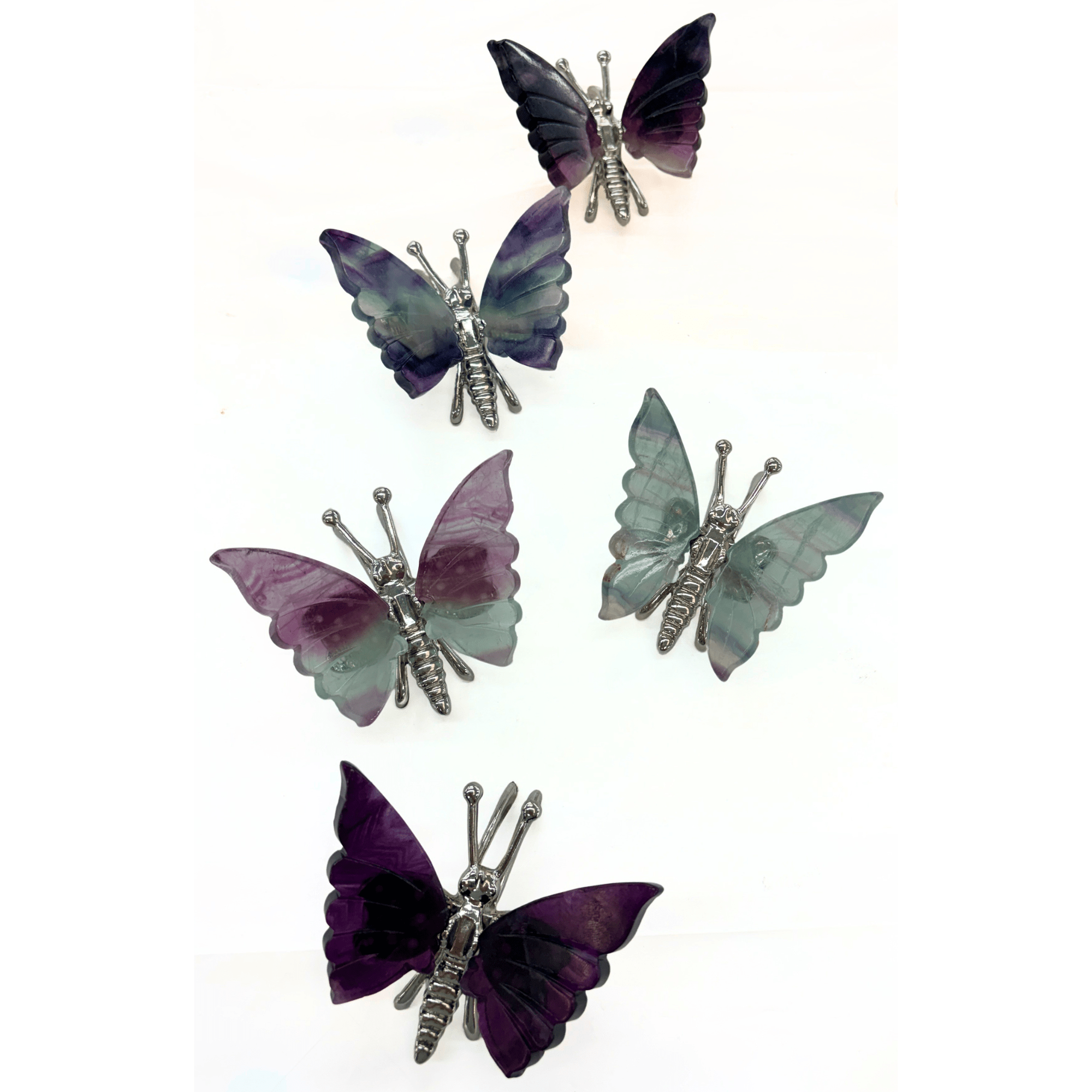Fluorite Butterfly Metal Frame